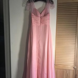 Pink "Cosmopolitan" Tiffany chiffon Belsoie gown